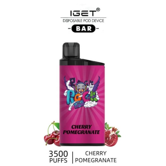 IGET Bar 3500 - Cherry Pomegranate Disposable Vape 3500 Puffs