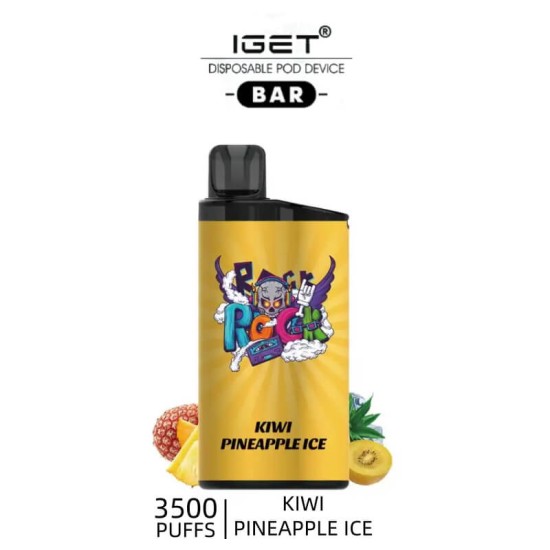 IGET Bar 3500 - Kiwi Pineapple Ice Disposable Vape 3500 Puffs