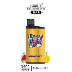 IGET Bar 3500 - Mango Ice Disposable Vape 3500 Puffs