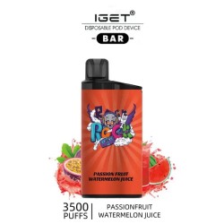 IGET Bar 3500 - Passionfruit Watermelon Juice Disposable Vape 3500 Puffs