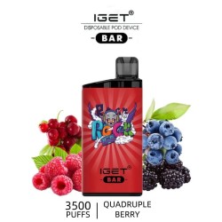 IGET Bar 3500 - Quadruple Berry Disposable Vape 3500 Puffs