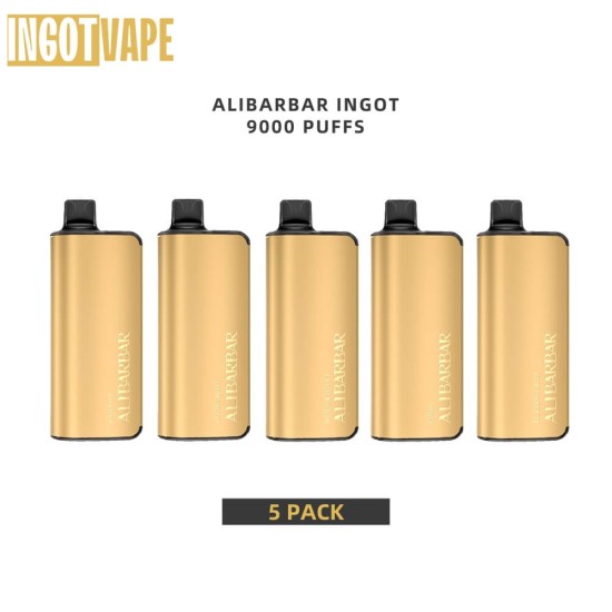 5 PACK - Alibarbar Ingot 9000 Puffs Disposable Vape