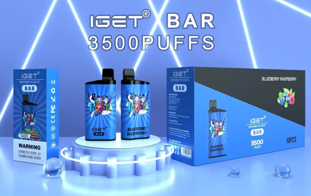 iget bar 3500 puffs banner blueberry raspberry