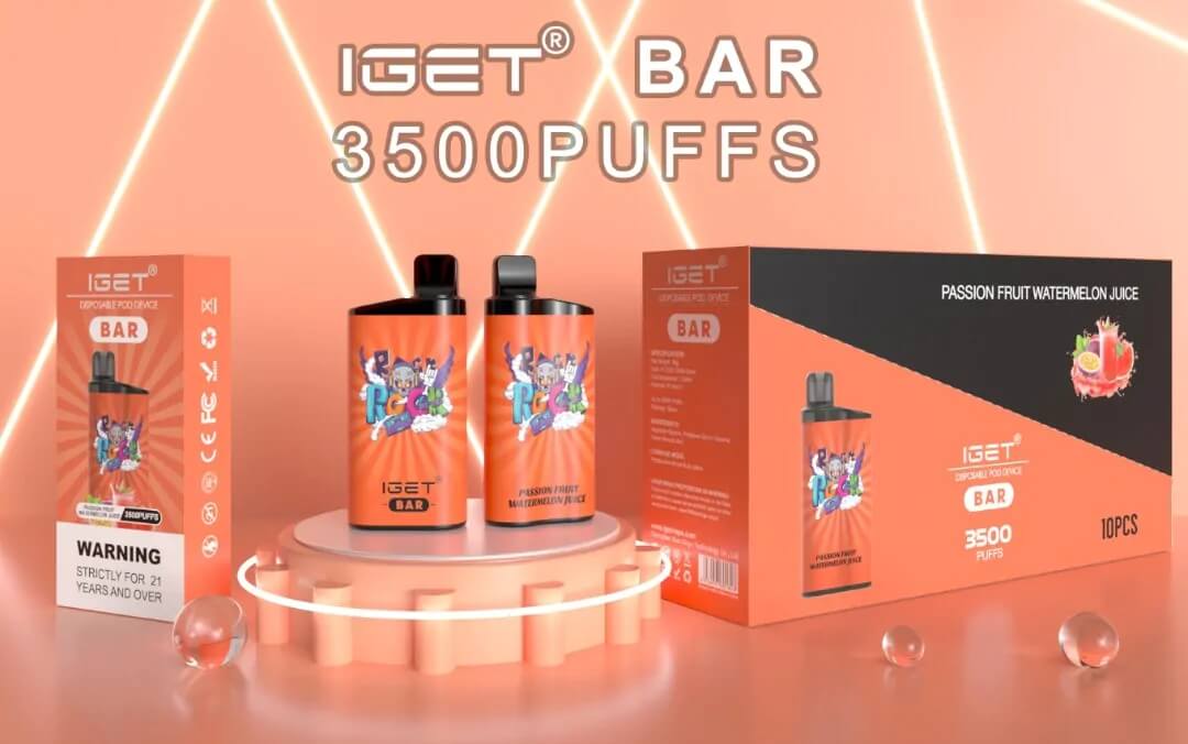 iget bar 3500 puffs banner passionfruit watermelon juice